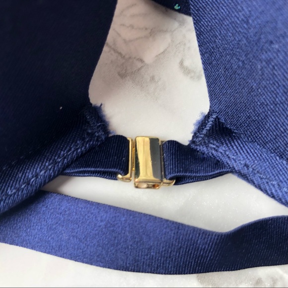 La Senza Beyond Sexy Blue Navy Racerback Push Up Bra - Picture 3 of 7